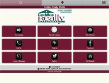 Tablet Screenshot of cadillacrealty.info